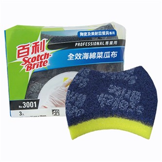 3M百利3001全效海綿菜瓜布
